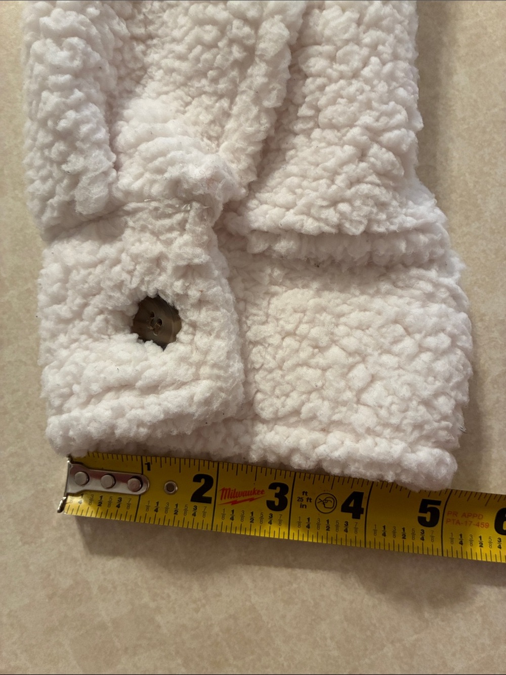 32 Heat Women's Cream Sherpa Shacket Jacket - Cozy Button-Front M/L - Picture 6 of 11